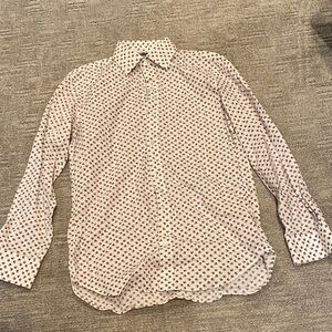 Bonobos White and Red Geometric Shirt